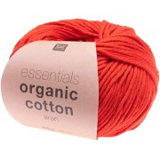 Essentials Organic Cotton Aran - Rosso x 50g