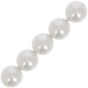 Perline PureCrystal 5810 mm. 5 White Pearl x15|raw }}