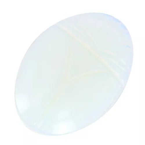 Cabochon ovale inciso scarabeo 25x18 mm imitazione pietra gemma - Opalite x1