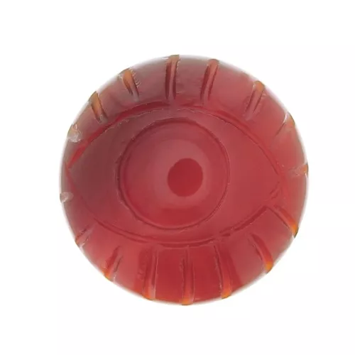 Cabochon tondo inciso occhio 16 mm in pietra gemma - Corniolax1