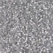 Miyuki Delica 11/0 DB1871 - Silk Inside Dyed Smoke Gray AB x8g