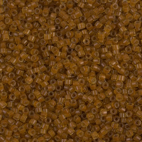 Miyuki Delica 11/0 DB1391 - Mustard Lined Amber x8g