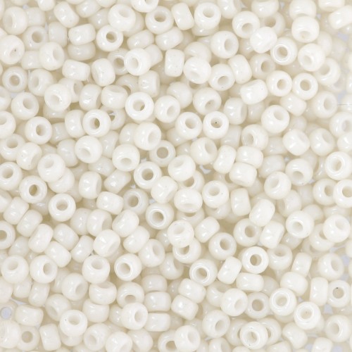 Rocaille Miyuki 11/0 600 - Opaque Limestone Luster x8g