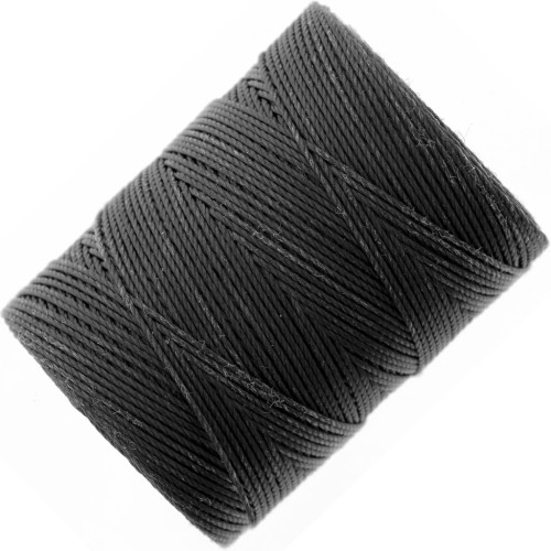 Filo C-LON Fine Weight Bead Cord 0.4 mm - Charcoal x124m