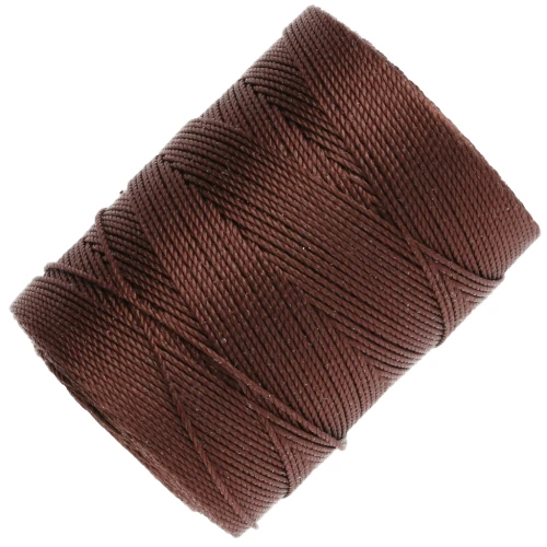 Filo C-LON Fine Weight Bead Cord 0,4 mm - Marrone x 124 m