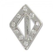 Passante per laccetto da mm. 10 rodiato x1|raw }}