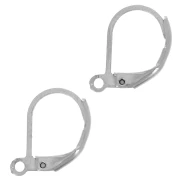 Orecchini con ganci chiusi mm. 16 Acciaio inox x2