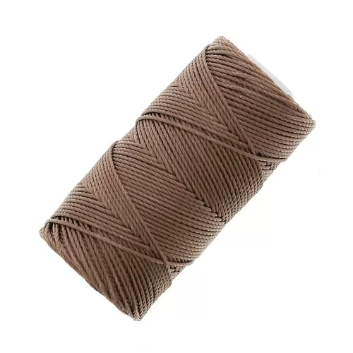 Filo C-LON Fine Weight Bead Cord 0.4 mm - Medium brown x45m