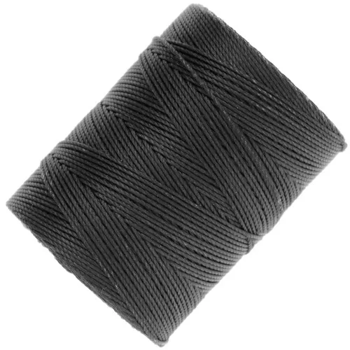 Filo C-LON Fine Weight Bead Cord 0.4 mm - Black x124m