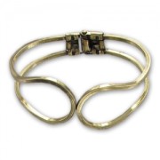 Base per bracciale da decorare mm. 65x55 gold bronze x1|raw }}