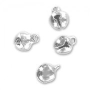 Ciondoli campanelle mm. 6 rodiato x20|raw }}