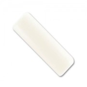 Perla cilindrica decorata 25x9 mm bianche x5