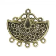 Separatore da decorare con strass mm. 28 mm bronzo x1