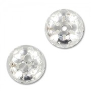 Palla filigrana cerchi mm. 14 argentato x1