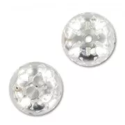 Palla filigrana cerchi mm. 14 argentato x1