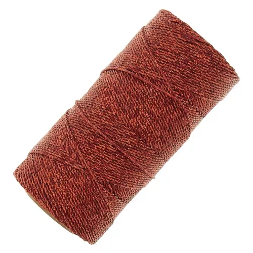Bobina di filo cerato Linhasita per micro macramè 1,2 mm - Rame (Cobre) x164m