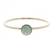 Anello sottile per cabochon 4 mm in Gold filled dimensione 54 x1