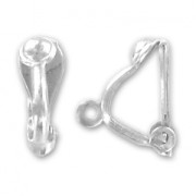 Ganci a clip decorazione palla mm.  4 argentato x2|raw }}
