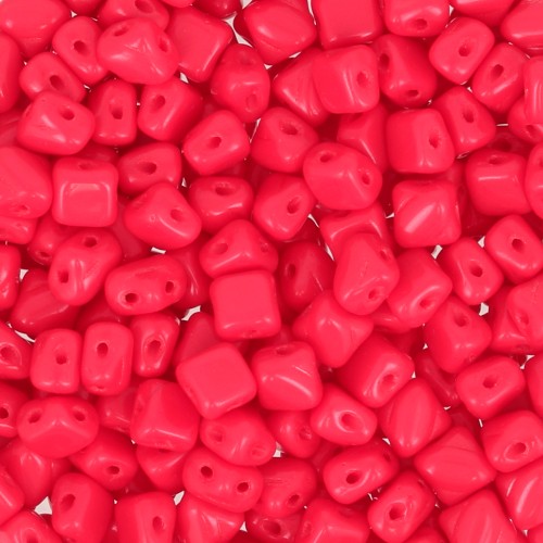 Silky Bead Dia mm.5x5 Red Corail x50