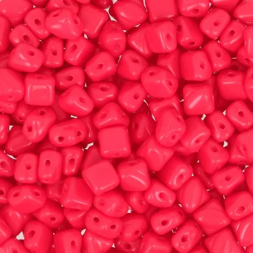 Silky Bead Dia mm.5x5 Red Corail x50