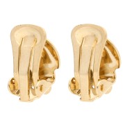 Orecchini clip con perno chiuso per le orecchie non forate - 10 mm - Dorato à l'or f