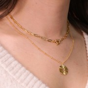 Pendente tondo irregolare traforato effetto pieghe 19x17 mm -Dorato con oro finex1