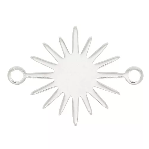 Distanziatore sole 2 anelli 13 mm - Rodio x1