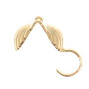 Coprinodo conchiglia 5 mm - Dorato con oro fine x6|raw }}