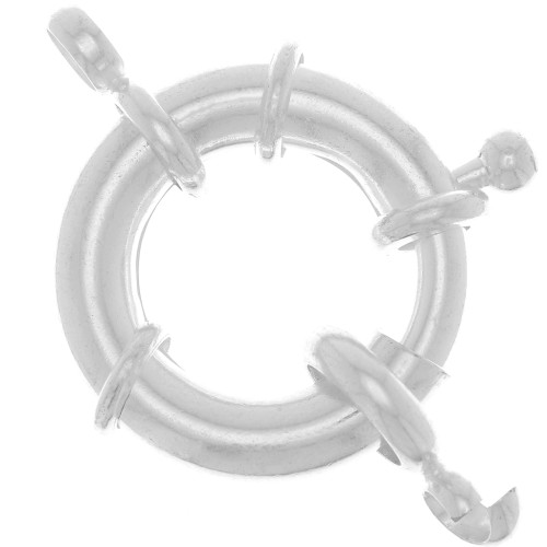 Chiusura anello a molla 19 mm - Argentato x1