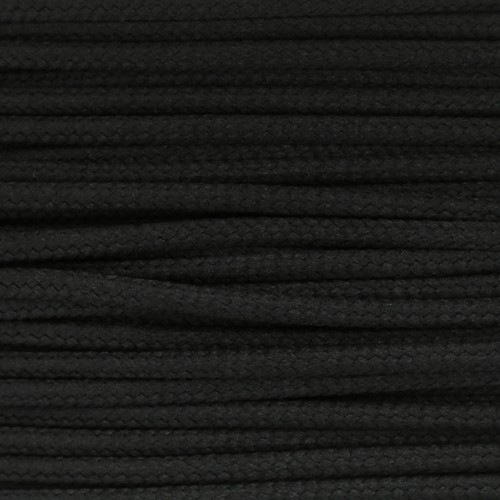 Cordoncino in poliestere 2 mm - Nero x1m