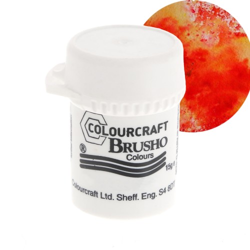 Polvere acquarellabile Brusho Colours - Vermillon x15 g