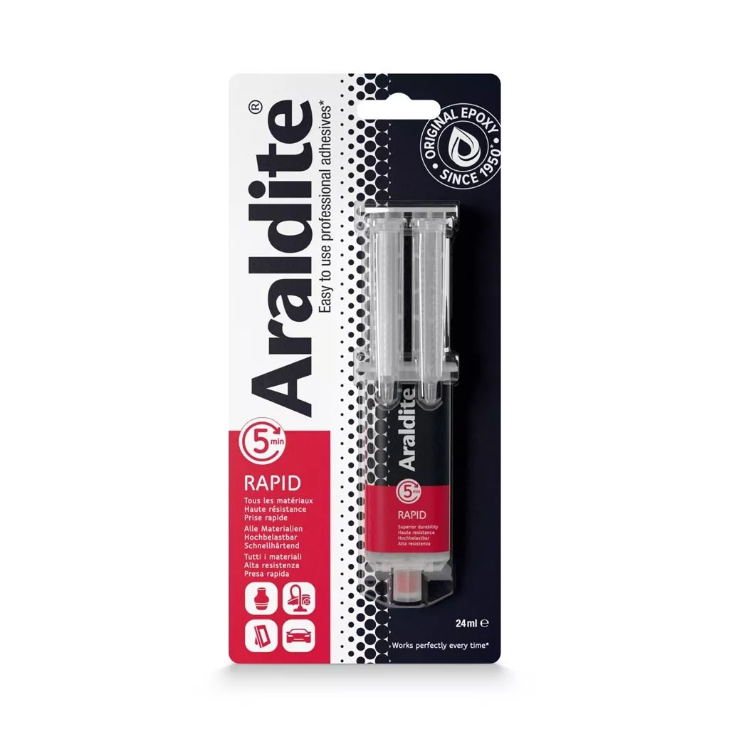 Colla Araldite Rapide - bi-componente - Presa rapida x24ml - Perles & Co