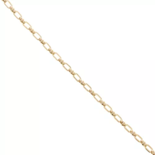 Catena maglia creativa rettangolo arrotondato 4.8 mm - Dorato x50cm