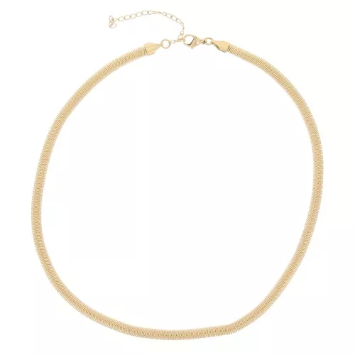 Girocollo maglia specchio 5 mm - Acciaio inossidabile Dorato 304 x49cm