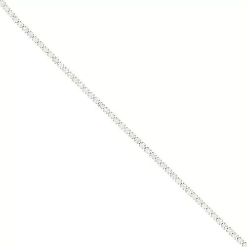 Catena strass in Ossido di zirconio tagliato 3 mm-Acciaio inossidabile Dorato -Crystal x50cm