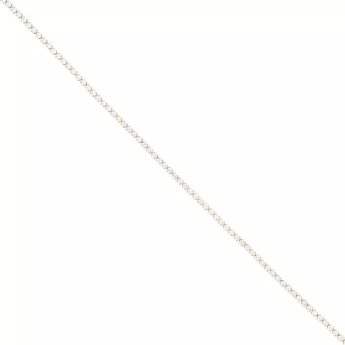 Catena strass in Ossido di zirconio tagliato 2 mm-Acciaio inossidabile Dorato -Crystal x50cm