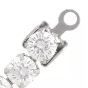 Terminale per catena strass 3 mm Acciaio inossidabile 304 x4