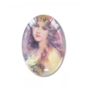 Cabochon mm. 18x13 Boemia x1