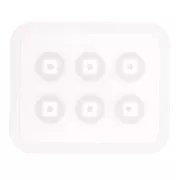 Stampo in silicone per fare perline di resina sfaccettata x1