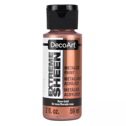 Pittura acrilica decorativa DecoArt Extreme Sheen - Or rose x59 ml