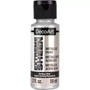 Pittura acrilica decorativa DecoArt Extreme Sheen - Argent sterling x59 ml