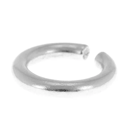 Anello largo - Dimensione 53 - placcatura argento fino anticato x1