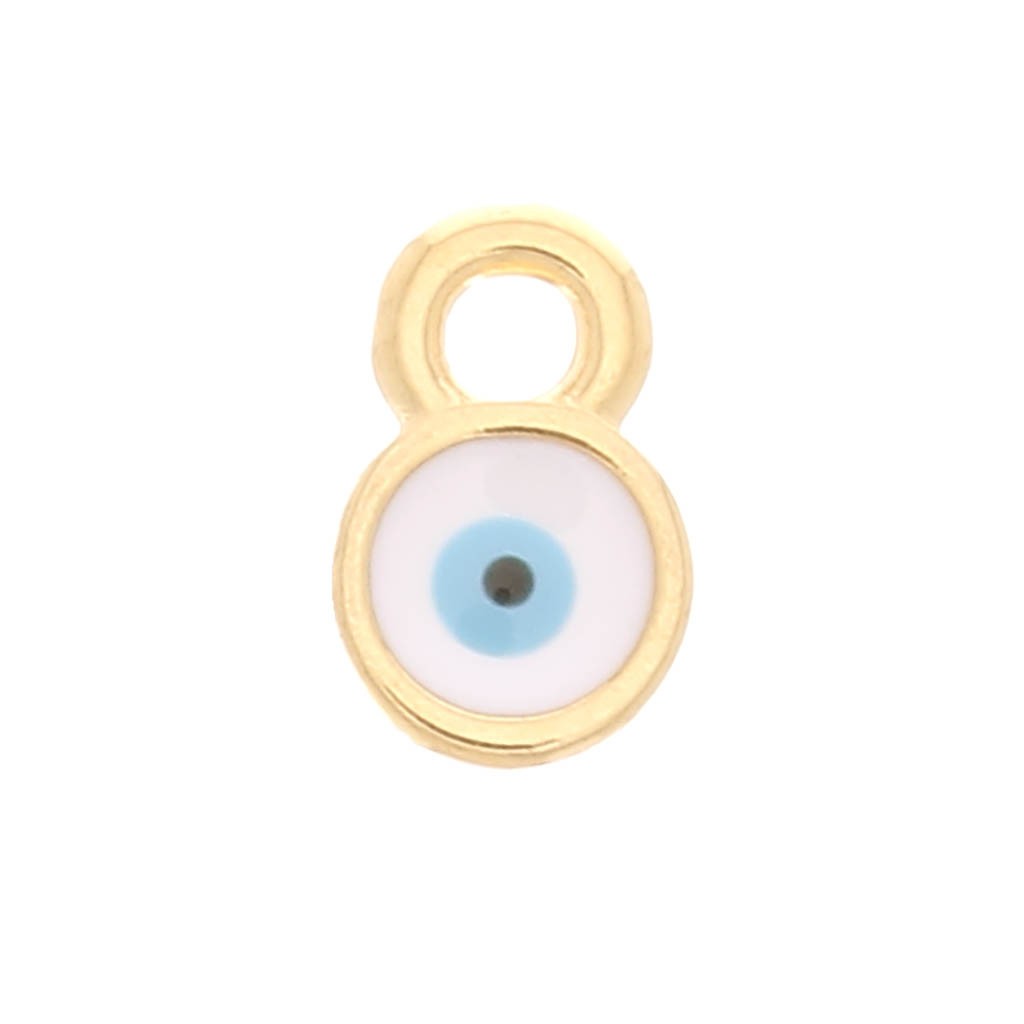 Collana In Argento 925 Con Ciondolo Occhio Turco E Zirconi – Gioiello Mystic Jewels By Dalia, Catena Regolabile
