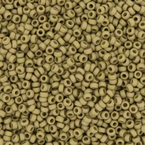 Rocaille Miyuki 15/0 2032 - Mat Opaque Golden Olive Luster x8g