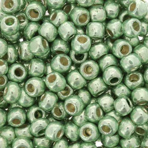 Rocaille Toho 6/0 TO6RPF570 - PF Galvanized Mint Green x8g