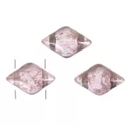 Perline in vetro Gemduo 2 fori 8x5 mm Crystal Gleam Green Glaze x10g