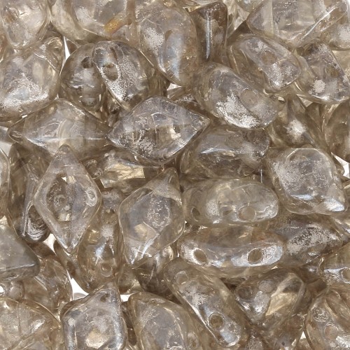 Perline in vetro Gemduo 2 fori 8x5 mm Crystal Gleam Orange Glaze x10g