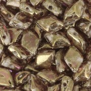 Perline in vetro Gemduo 2 fori 8x5 mm Crystal Gleam Spread Glaze x10g|raw }}