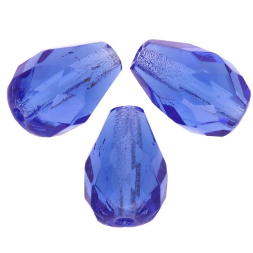 Pere sfaccettate mm. 10x7 Sapphire x20