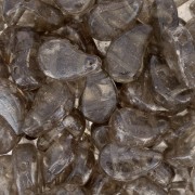 Perline in vetro 2 fori Paisley Duo 9x5.5 mm Crystal Gleam White Glaze x10g|raw }}